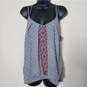 Women's Strappy Tank with Lace Back